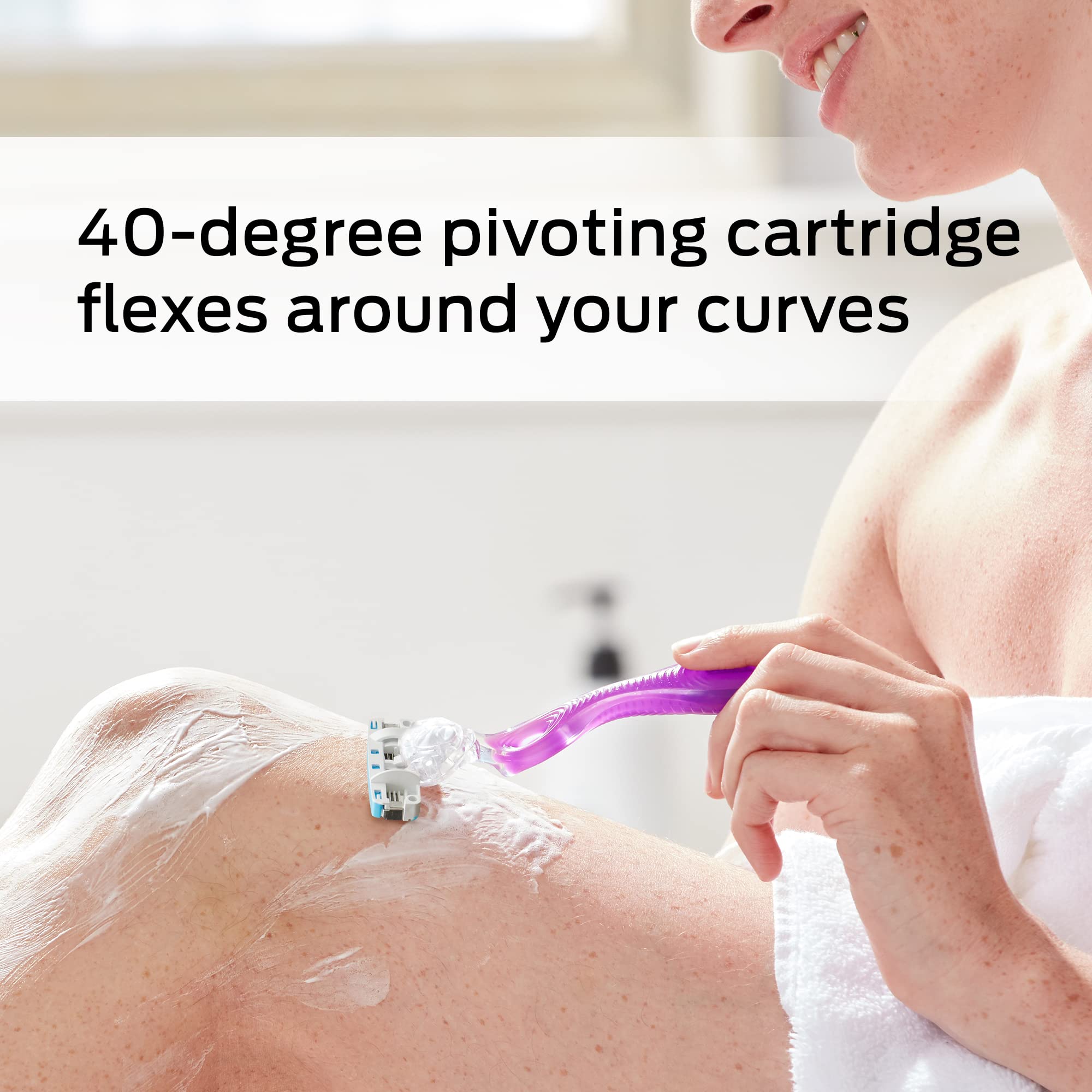 Schick Hydro Silk 3 razors for Women With 6 Razor Blades Refills